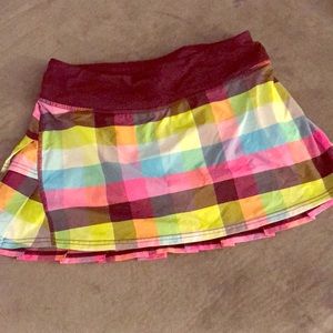 Lululemon workout/tennis skirt with under shorts